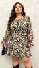 Immagine di PLUS SIZE PRINTED CHIFFON DRESS
